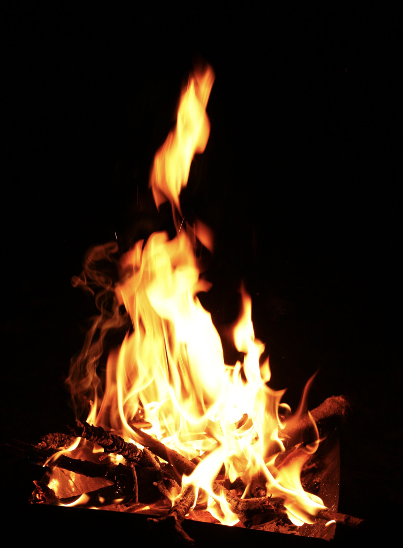写真：焚き火