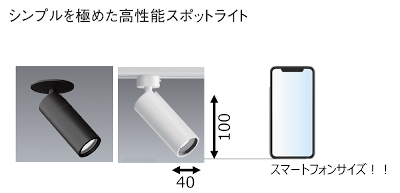 シンプルを極めた高性能スポットライト