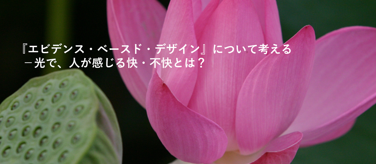 ＜オンラインセミナー＞『エビデンス・ベースド・デザイン』について考える　－光で、人が感じる快・不快とは？　画像