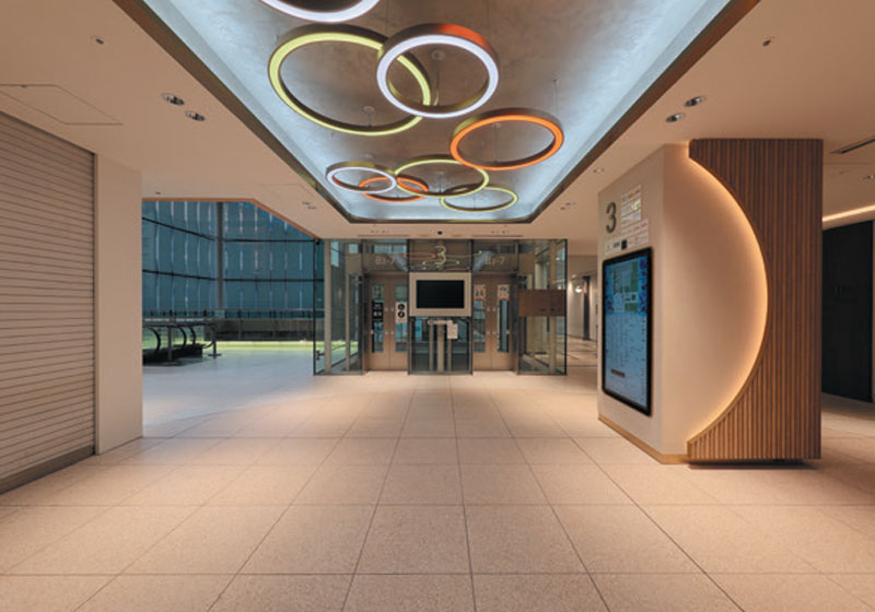 柱間接照明：クリスマスイベント