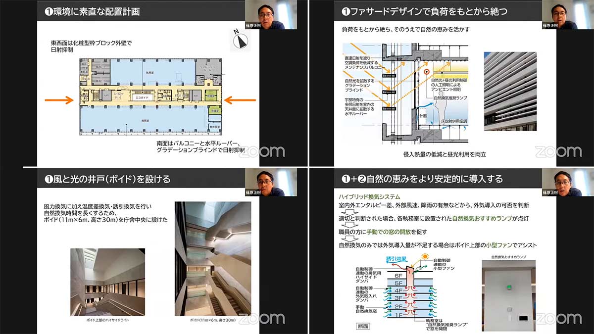 16環境親和計画１_ZEBとウェルネスの両立／宇部市市庁舎