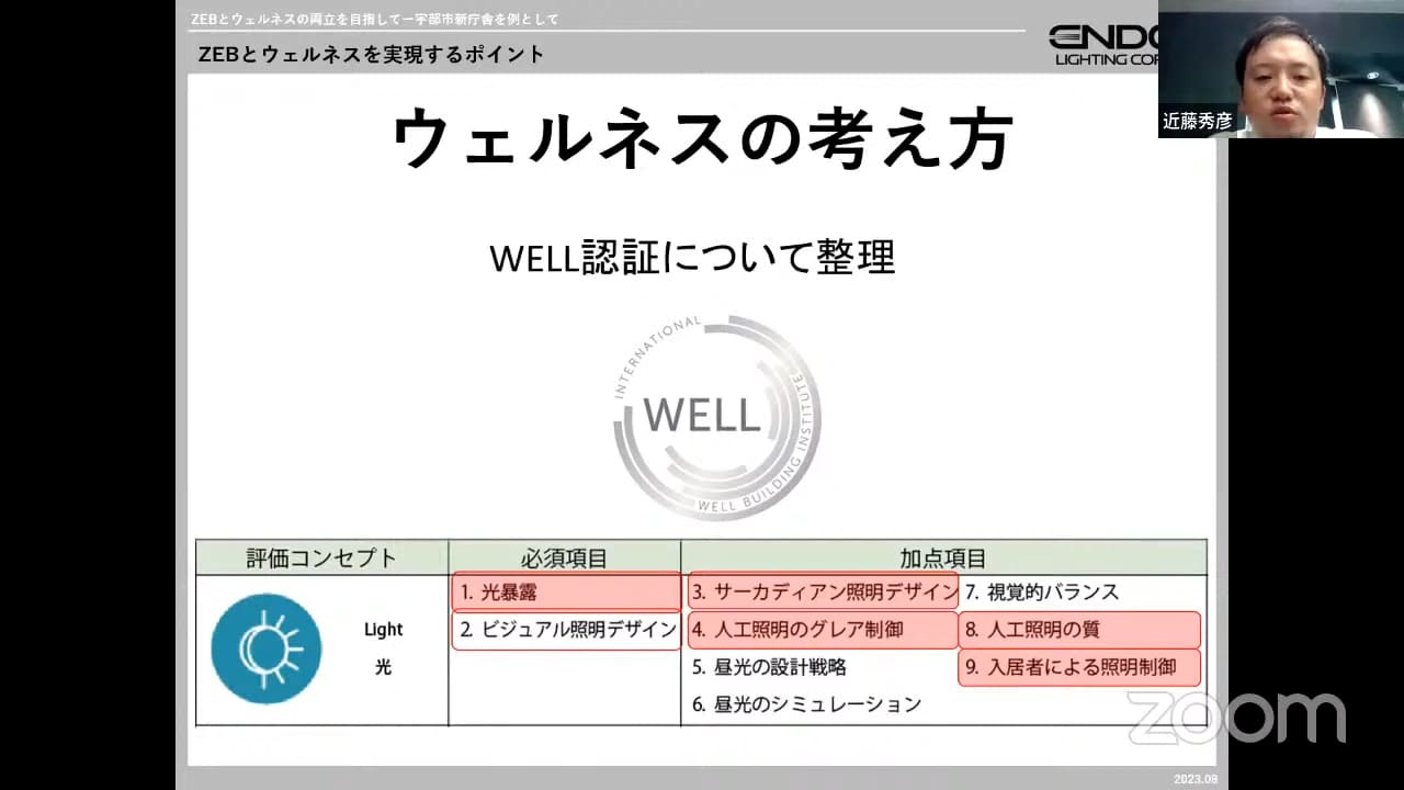 36ウェルネスの考え方_ZEBとウェルネスの両立／宇部市市庁舎