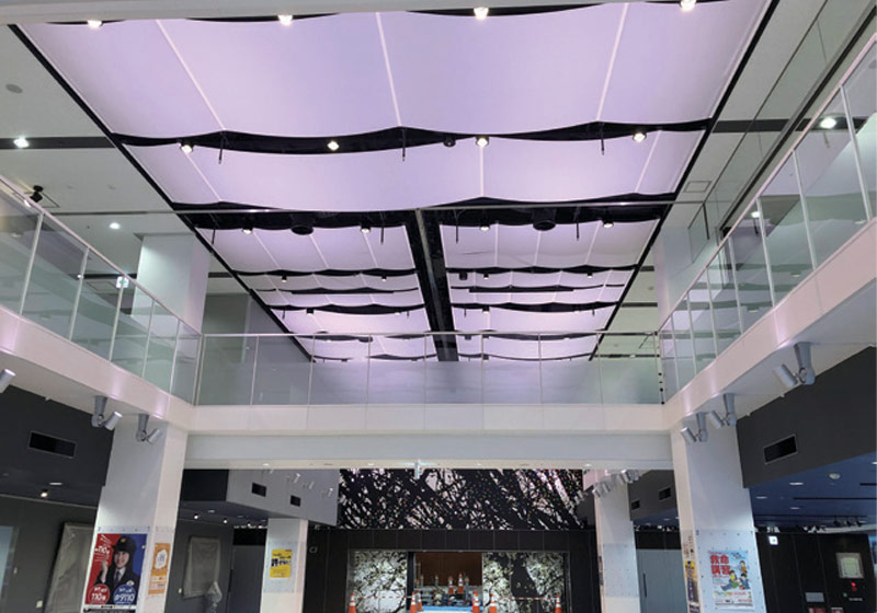 ルミエール府中（府中市市民会館・中央図書館複合施設）_11-5：府中市の木「桜」をイメージ