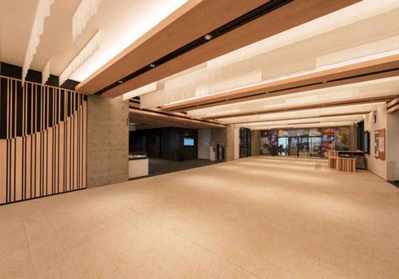 御坊市新庁舎_夜：色温度3000K・調光率60％