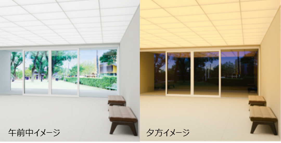 午前中イメージ、夕方イメージ