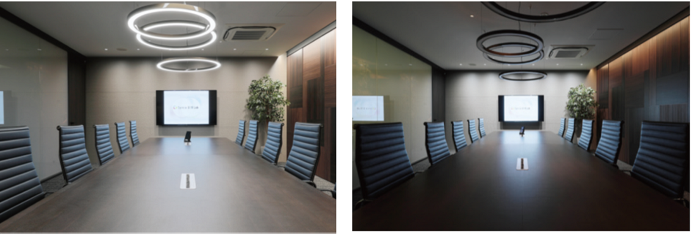 空間の使われ方によるシーン切替